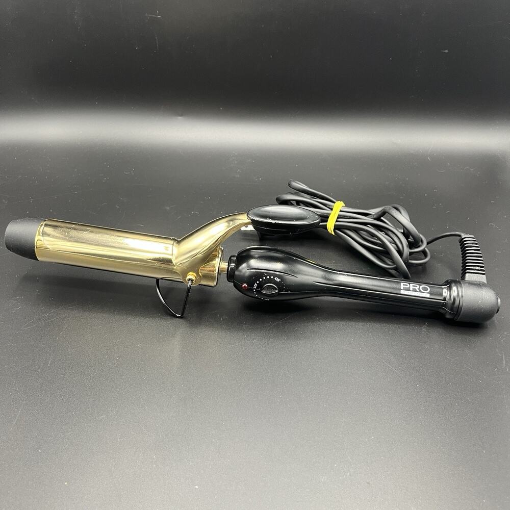 Pro Beauty Tools 24-hour Curls Professional Gold Curling Iron 1-1/4" PBIR1880